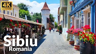 Walking Tour of Sibiu Old Town Romania 4K Ultra HD 60fps  Enchanting City Tour [upl. by Oiuqise767]