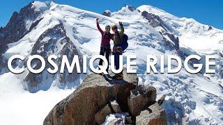 Cosmique Ridge  Arête des Cosmiques  4K  Aiguille du Midi  Mont Blanc Panorama [upl. by Lemraj]