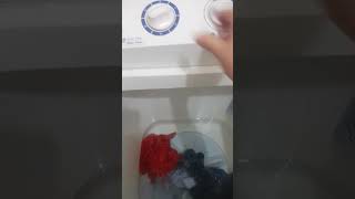 Pouring laundry powder to towels for washing dailyvlog washingmachine asmrsounds towels [upl. by Rafat78]