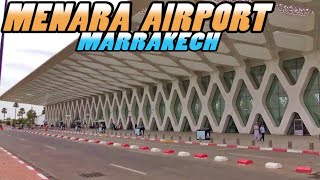 MARRAKECH MENARA AIRPORT  Departure Terminal  Morocco 4k [upl. by Llebyram972]