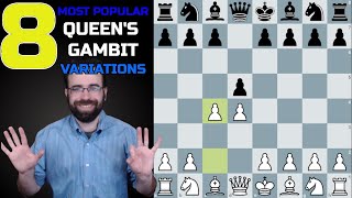 Top 8 Most Popular Queens Gambit Variations [upl. by Hayikat]