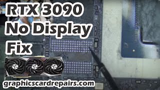 RTX 3090 Repair Faulty Memory Fix  No Display Fix  GPU Core Reflow [upl. by Kila]