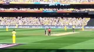 Cricket World Cup Final 2015 MCG First Ball [upl. by Anelegna]