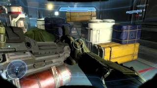 Halo 5 Guardians  Blue Team First Ten Minutes Gameplay Hangar Bay DMR Elites Storm Rifle XBO [upl. by Nimajaneb54]