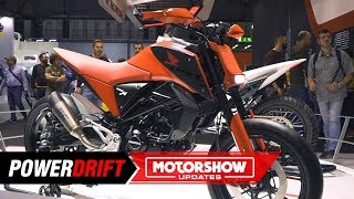 Honda CB 125 concepts  eXtreme and Mental  EICMA 2018  PowerDrift [upl. by Rehm]