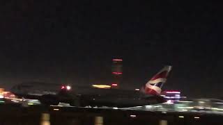 British airways Boeing 777200ER GYMMO arrives in Las Vegas [upl. by Dnalor155]