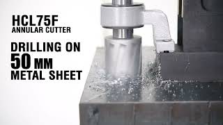 How to Drill Large Diamater Hole on Thick Metal Sheet  3keego HCLF Type [upl. by Norra919]