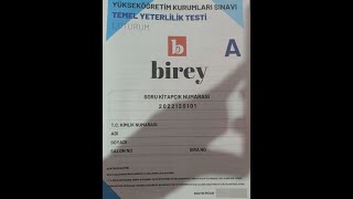 BİREY TYT DENEME MATEMATİK 1221 SORU ÇÖZÜMLERİ [upl. by Einad]