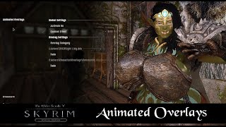 Skyrim SE  How to use Animated Overlays [upl. by Wixted183]