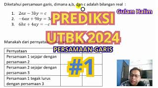 Prediksi UTBK 2024Persamaan Garis Lurus [upl. by Darreg]