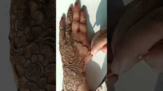 Flower mehndi tutorial Rose flower mehndi design falakmehandiacademy ytshortsvideo [upl. by Grunberg]