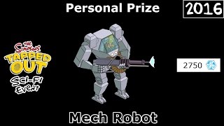 TSTO  SciFi Event  Mech Robot  Personal Prize [upl. by Bose850]