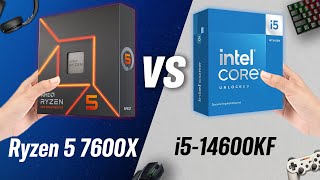 AMD Ryzen 5 7600X vs Intel i514600KF Battle of Budget Beasts [upl. by Adaval191]