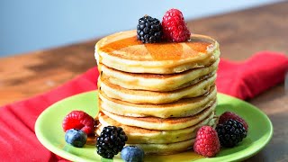 PANCAKES RICETTA PERFETTA morbidi e soffici [upl. by Arries]