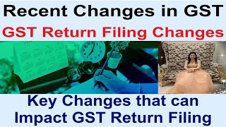 Recent Changes in GST  GST Return Filing Changes  Key Changes that can Impact GST Return Filing [upl. by Fionna83]