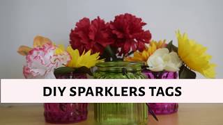 DIY Wedding Sparklers Tags [upl. by Laynad]