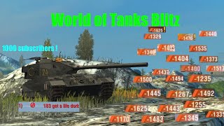 183000 damage in the FV215b183 World of Tanks Blitz [upl. by Schubert]