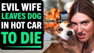 EVIL WIFE Leaves DOG In HOT CAR to DIE  What Happens Next Is Shocking [upl. by Ahseenyt684]