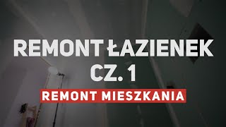 Remont łazienek  stelaże wc zabudowy przygotowanie pod płytki  RM 8 [upl. by Alywt460]