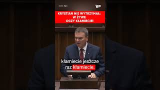 Krystian w Sejmie W żywe oczy kłamiecie [upl. by Tekcirk]