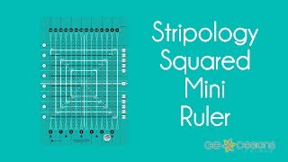 Gudrun Erla creator of the Stripology Rulers introduces the Stripology Squared Mini Ruler [upl. by Mellen740]