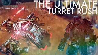 Halo Wars 2  The Ultimate Turret Rush That one time its fun to pick random all [upl. by Affrica]