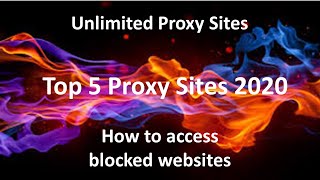 Top 5 Proxy Site List  Unlimited Proxy Sites  How to access blocked websites [upl. by Naols]