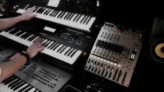 Vangelis Alpha  Yamaha Motif XS Kurzweil PC 361 Korg M 50 Roland JX 305 Waldorf Blofeld [upl. by Araeic]