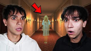 We Saw A GHOST At The Haunted Hotel [upl. by Assylem]