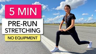 5 MIN PRERUNNING STRETCHING  WARM UP FOR RUNNERS [upl. by Lucilia]