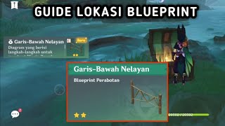 Lokasi Blueprint GARIS BAWAH NELAYAN dan Cara Mendapatkannya  Genshin Impact [upl. by Tijnar402]