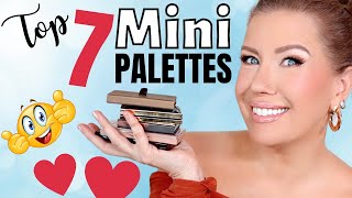 7 BEST MINI EYESHADOW PALETTES  Risa Does Makeup [upl. by Kroll]