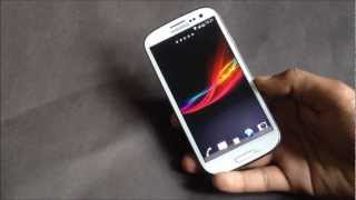 Galaxy S3 GTI9300 XperianZe Rom  How To Install Xperia Z features  Multi window [upl. by Saenihp]