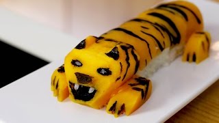 Tiger Sushi Roll Recipe [upl. by Shaw]