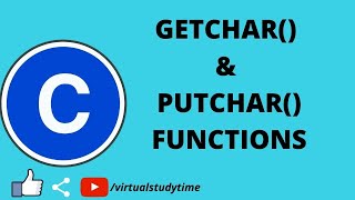 Getchar and putchar functions in c [upl. by Claudia]