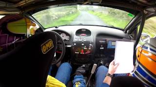 Rally da Ulloa 2012 Camara Interior Fran Pena  Sergio Diaz Tramo D2 Onboard [upl. by Ashlen]