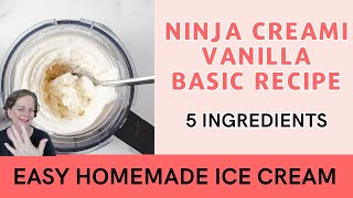 Easy And Delicious Ninja Creami Vanilla Ice Cream Recipe For Adding Your Favorite Mixins [upl. by Zurciram961]