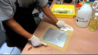 How to Etch with White Vinegar Kitchen Lithography Variation [upl. by Markland941]