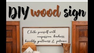 DIY Wood Sign [upl. by Rickart]