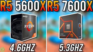 Ryzen 5 5600X vs Ryzen 5 7600X  Tested in 2024 [upl. by Leventis]