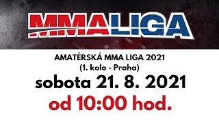 ČSMMA amatérská MMA liga  1 kolo 21 8 2021 Praha [upl. by Sualokcin]