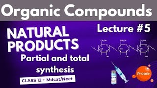 NATURAL PRODUCTS PARTIAL AND TOTAL SYNTHESIS LECTURE 5  CLASS 12 [upl. by Stovall]