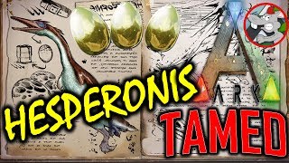 ARK 500 Dino Xp Boost HESPERORNIS  TAMED Creature Spotlight [upl. by Atteirneh]