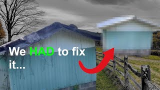 Simplest way to put a new roof on an old rundown shed [upl. by Marven]