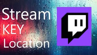 How to find stream key on Twitch [upl. by Pietrek]