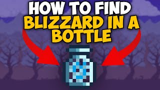 Terraria How To Get Blizzard In Bottle  Terraria Blizzard In Bottle seed 1449 [upl. by Modern405]