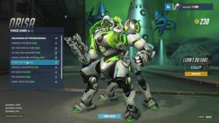 Overwatch Japanese Voice Lines  Orisa [upl. by Cruz]