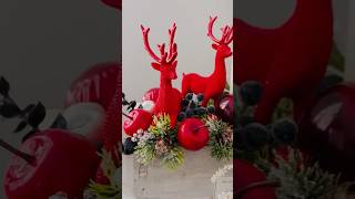 Christmas arrangement♥️ homedecorations decor flowerarrangement christmas diyfloristry [upl. by Inahteb996]