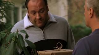 Tony Gives Cusamano A Package  The Sopranos HD [upl. by Ynnod997]