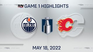 NHL Game 1 Highlights  Oilers vs Flames  May 18 2022 [upl. by Tanberg]